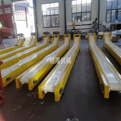 注塑机皮带流水线 小型皮带传送带 可移动升降皮带输送机宁津德隆