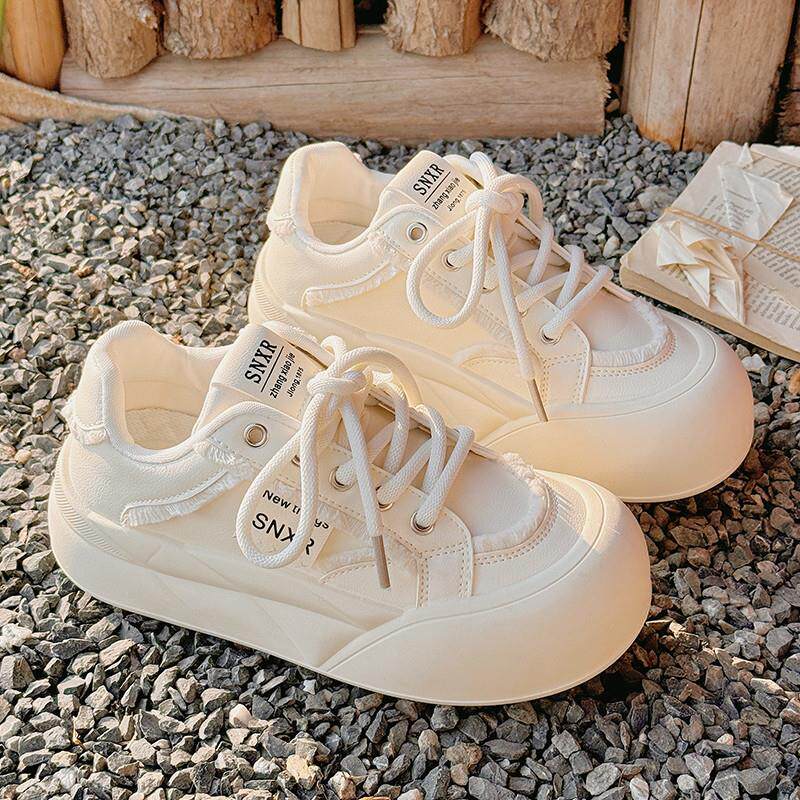 极速面包鞋女2026新款厚底增高小白鞋百搭配裙子鞋子学生运动休闲