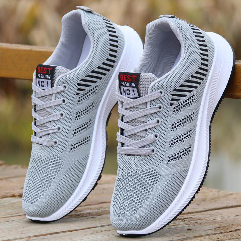 极速春夏季网面透气运动鞋男鞋子男款休闲鞋轻便防滑防臭网鞋男跑