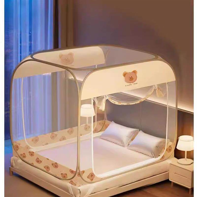 免安装蚊帐蒙古包家用卧室1米5床防摔儿童婴儿2026新款防蚊全罩式