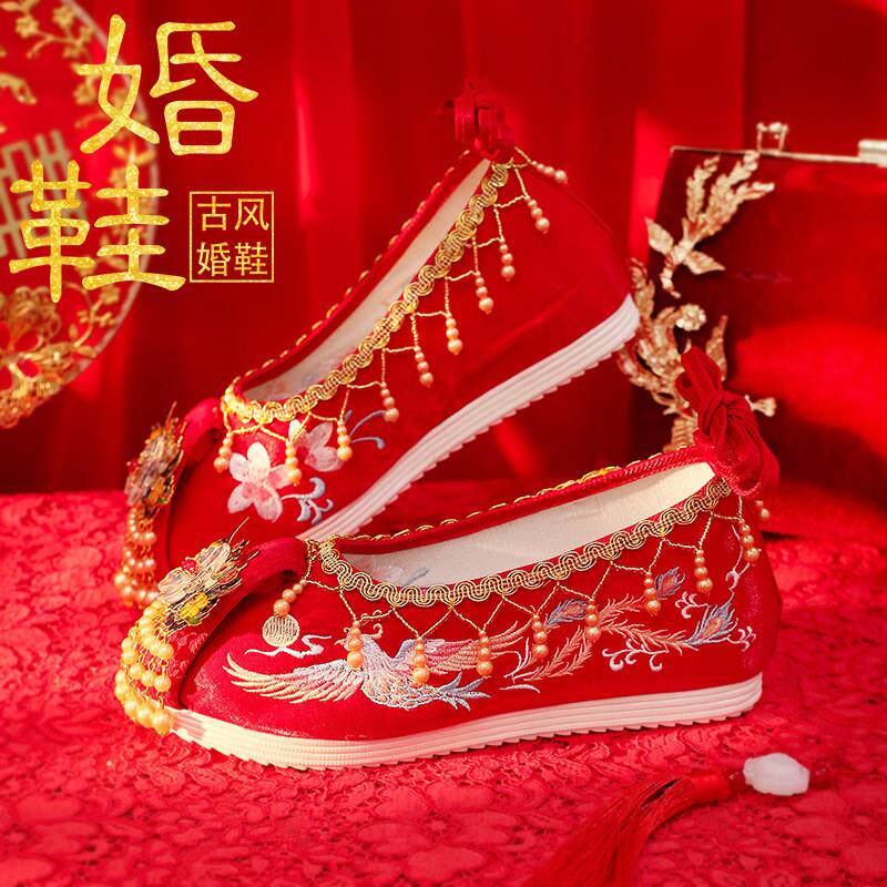 极速手工婚鞋秀禾鞋中式内