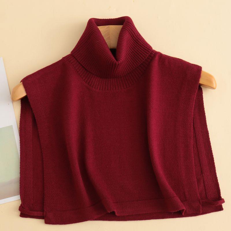 羊毛假领子女士百搭高领通