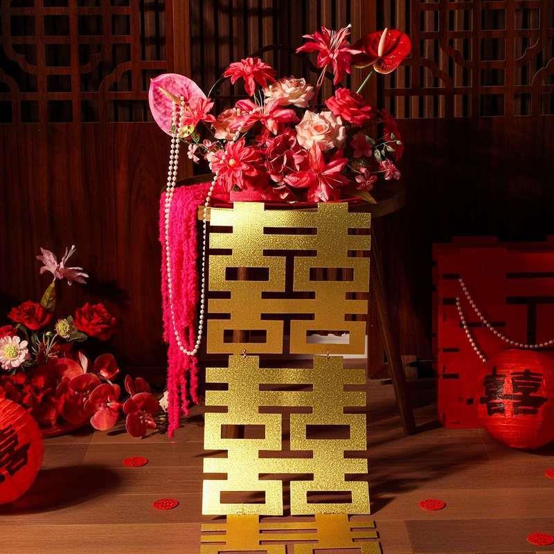 婚房布置仿真花摆件结婚礼