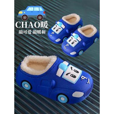 男童棉拖鞋2025新款防滑包