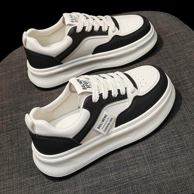 极速踩屎感真皮小白鞋女款2026新款春季爆款厚底防滑学生休闲运动