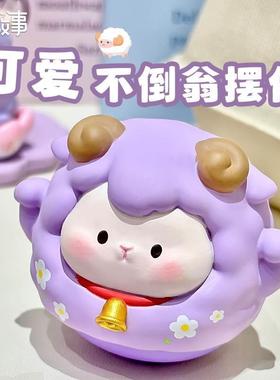 不倒翁桌面摆件玩具办公室