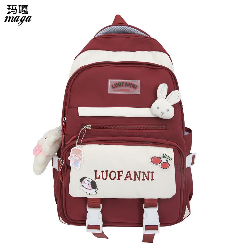 新品书包女小学生3一6年级韩版校园风初中女生高中生减负儿童背包