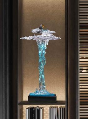 流水假山摆件进门入户玄关