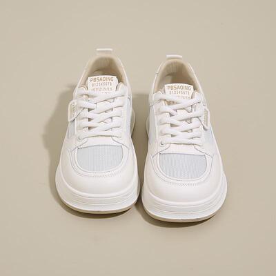 极速踩屎感网面透气小白鞋