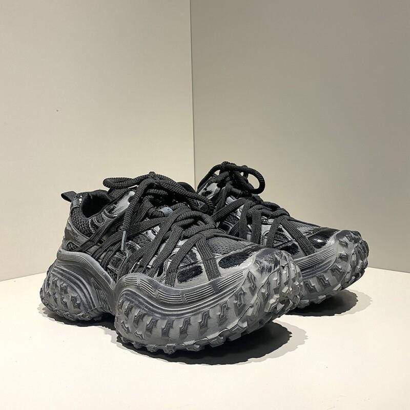 极速真皮小个子巴黎老爹鞋