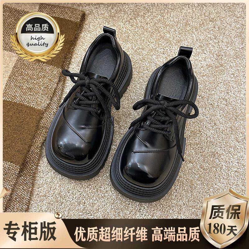 极速厚底英伦风小皮鞋女20