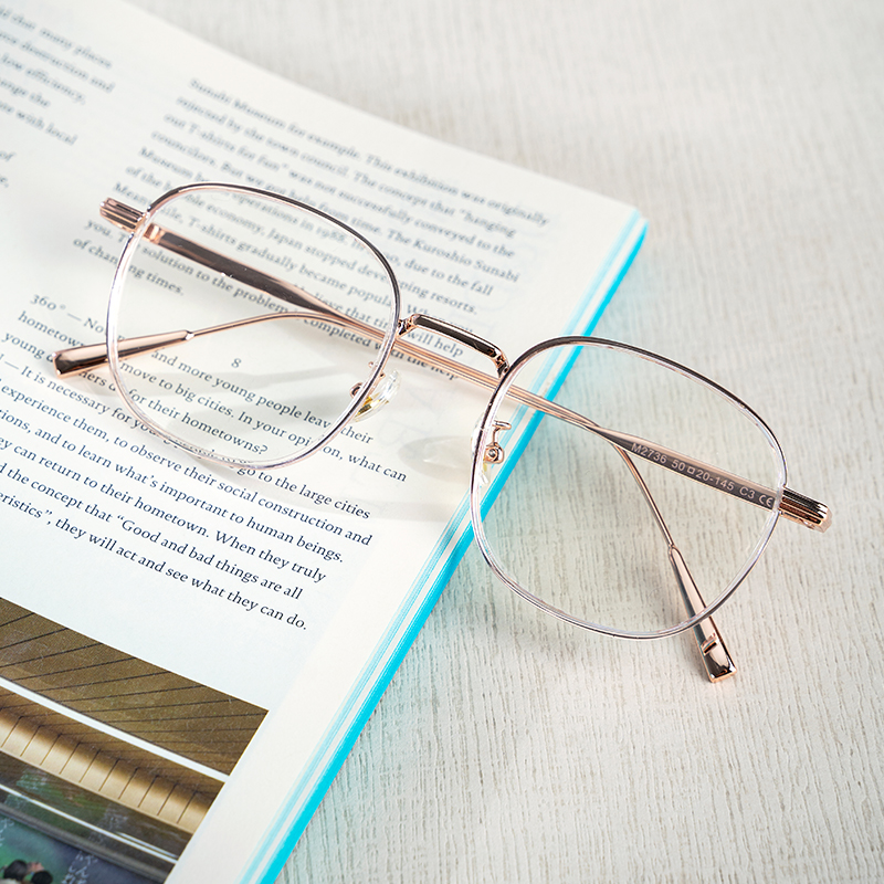 镜框镜架女款高级感透明白金丝大框全框方框可配眼镜近视M2736