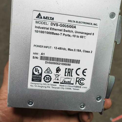 可维修台达DVS-G005100A工业交换机实图拍摄 标价为单议价