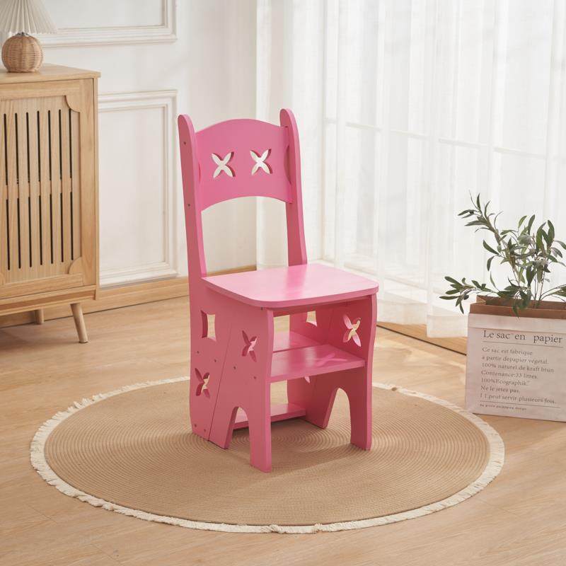 实木多功能家用折叠梯子椅子两用简易室内移动登高四步梯凳爬梯子