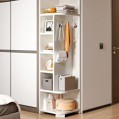 Solid wood corner cabinet wall mounte bookshelf storage rack