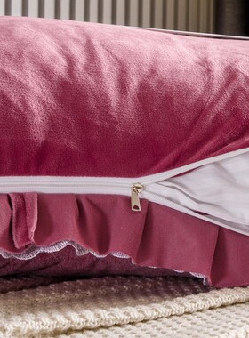 我爱的红色 双人长枕头床头靠枕1米8靠垫床上大靠背沙发抱枕软包