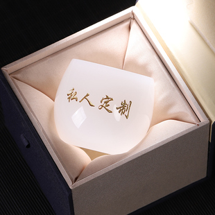 琉璃茶杯主人杯家用logo定制刻字生肖百家姓品茗杯个人茶盏