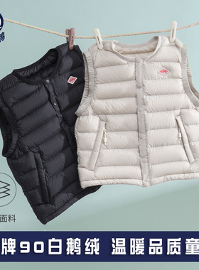 嘿小鹅三防鹅绒儿童羽绒轻薄款马甲女童男童鹅绒服内胆背心亲子装