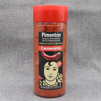 西班牙卡蒙西塔烟熏红甜椒粉Smoked sweet Paprika217g烟熏辣椒粉
