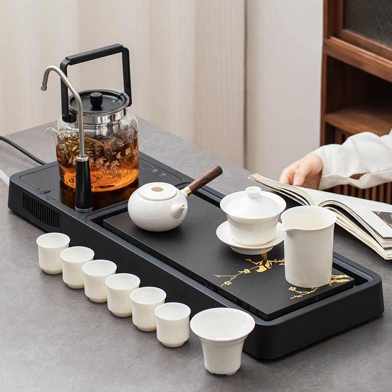 茶具套装家d用客厅一体式多功能茶盘全自动上水电陶炉煮茶台小型