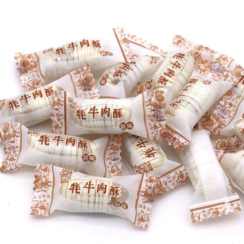食品四川名特产牦牛肉酥糖袋装500g约70颗酥质糖休闲零食糖果