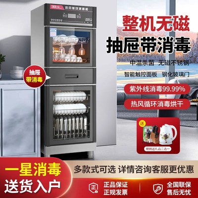 商用消毒柜家用单门立式大容量消毒碗柜保洁柜食堂酒店不锈钢餐具
