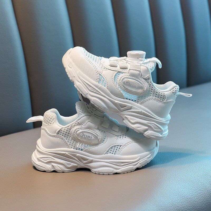 儿童鞋子2025夏季新款男童运动鞋春夏季网鞋透气老爹鞋女童小白鞋