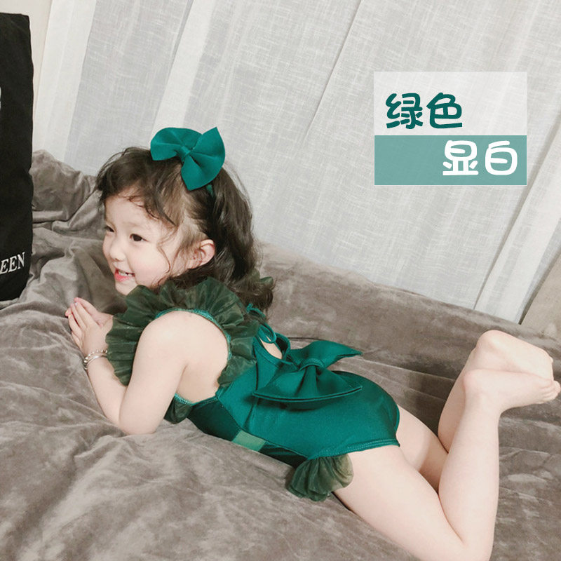女童宝宝泳衣儿童女2021新款小孩2-3岁女孩4婴幼儿小童5连体韩国6