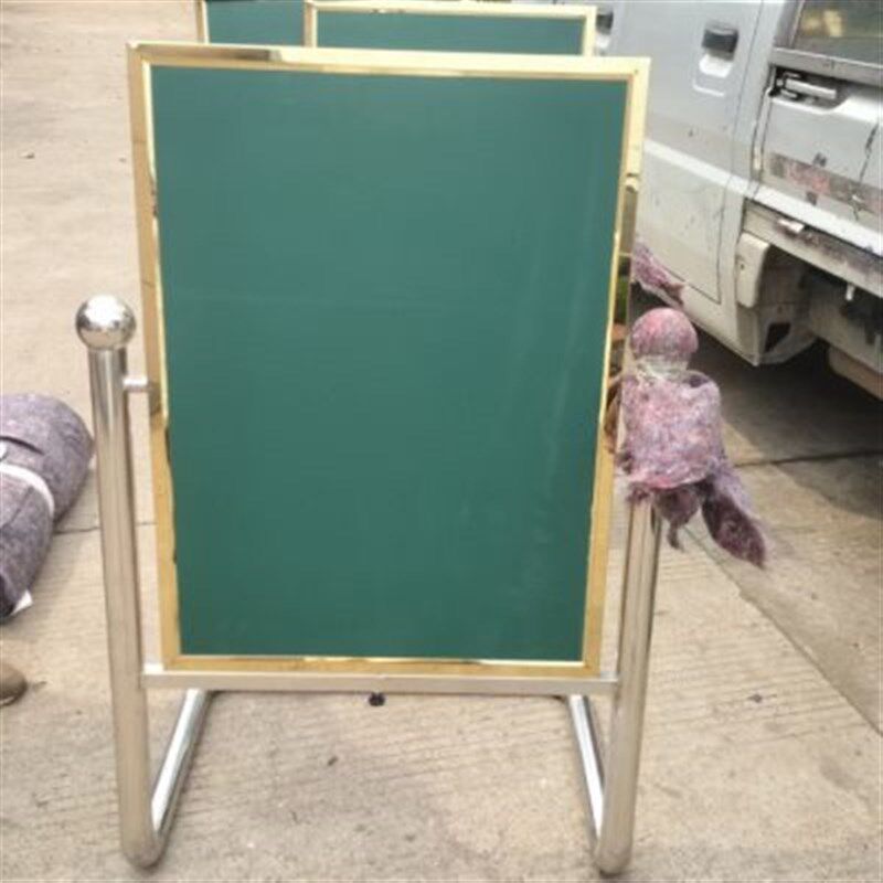 不锈钢广告牌宣传栏移动告示栏展示架立式指引提示河道花草牌支架