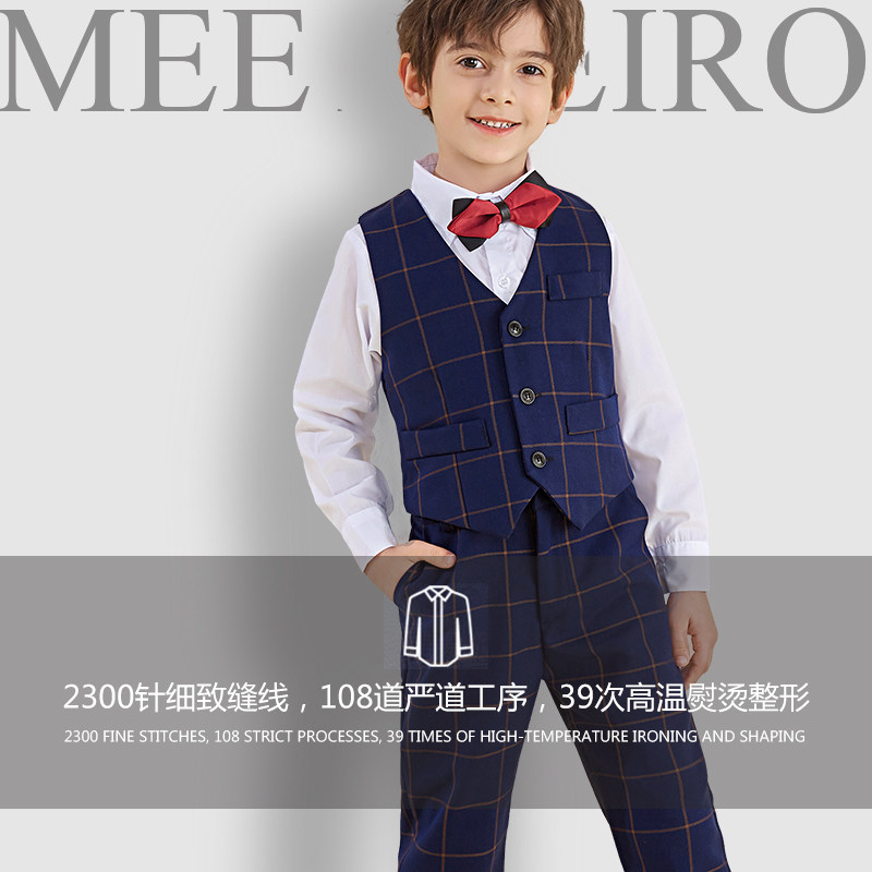 男童礼服小西服套装六一儿童主持人小孩钢琴演出表演帅气花童春夏