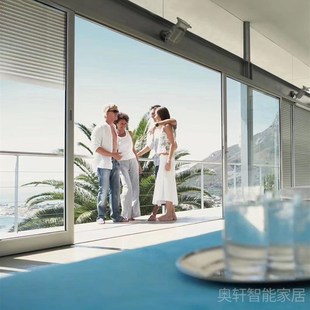防盗卷帘安窗帘装外遮阳卷帘窗百叶阳台商场电动升降卷帘门智能
