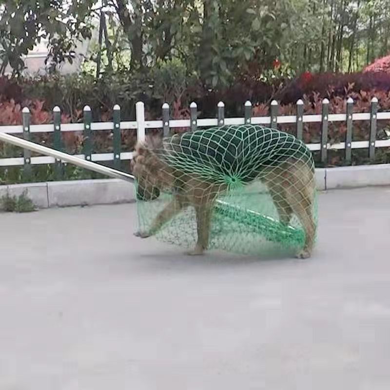 加粗捕狗网兜捕逮捉工具流浪犬抓捕网流浪狗猫捕器带网兜防暴钢叉