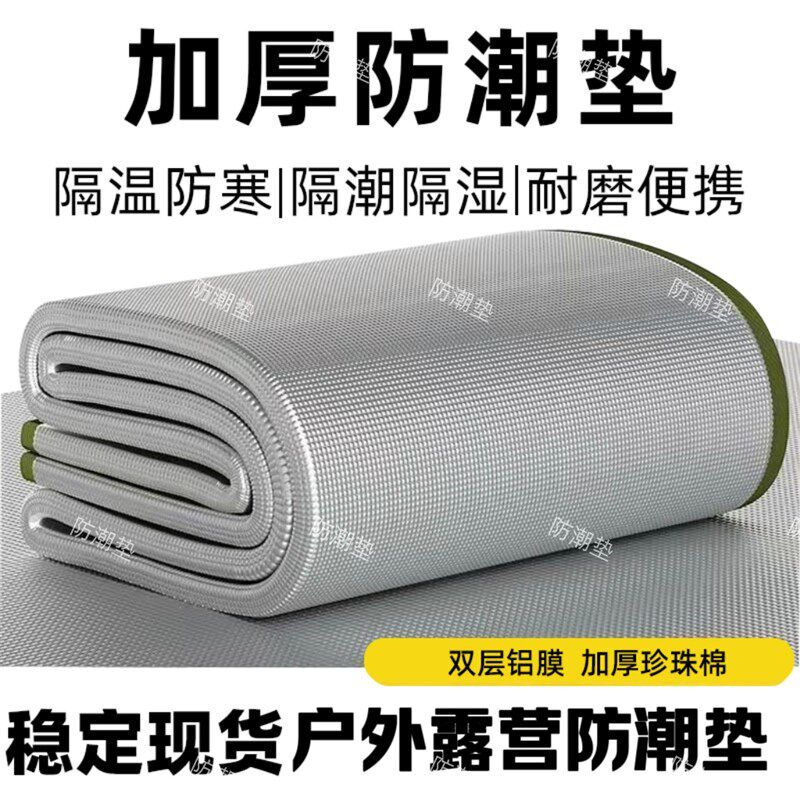 户外露营双面铝箔防潮垫睡垫野餐家用垫防潮垫加厚户外便携防水垫