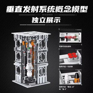 055型驱逐舰积木玩具男孩子儿童益智拼装6岁N以上小大颗粒23015