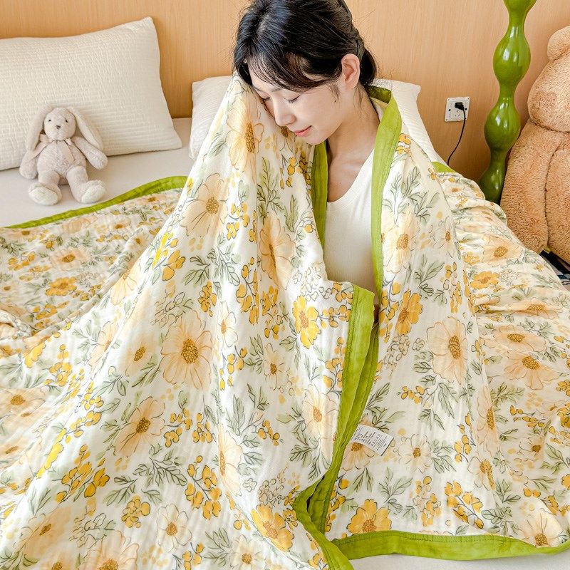 儿童六层纱布毛巾被婴儿毯子被子夏季薄款成人盖毯.棉纱夏凉被