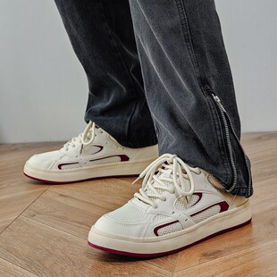 男鞋夏季透气网面鞋子潮流小白y鞋男款小众设计感时尚百搭休闲板