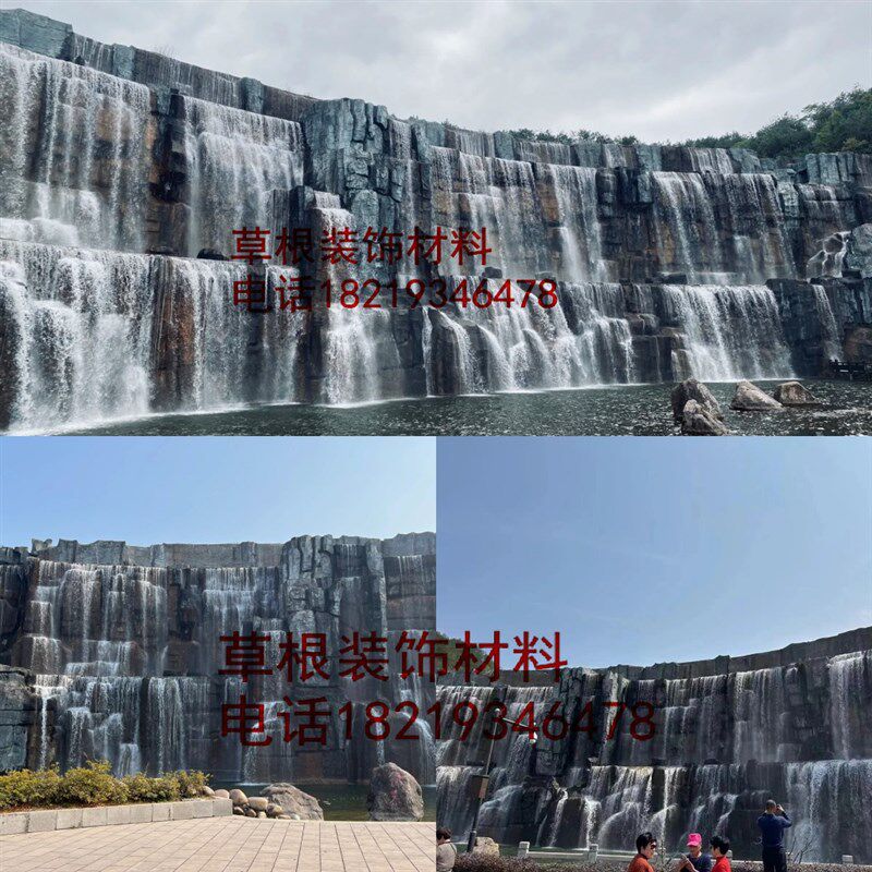 水泥大型假山沙漠高速公路溶洞假山生态植物园森林公构建装饰大门