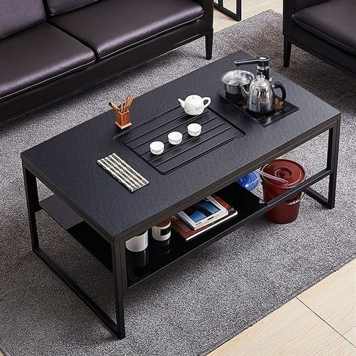 火烧石功夫茶几办公室多功能茶桌茶台组合带烧水壶套装