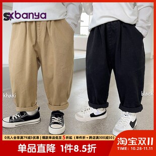 男童休闲工装裤子春装春秋新款婴儿童装宝宝小童秋季长裤潮X3706