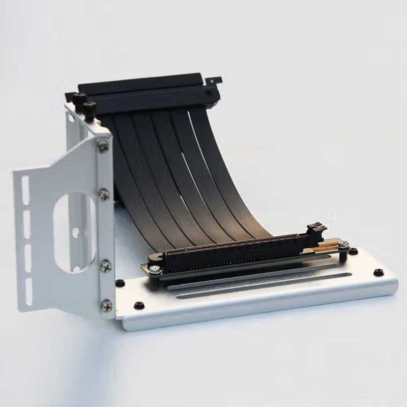 新品显卡pci-e延m长线16x竖装立放支架转接固定垂直安装转接线转