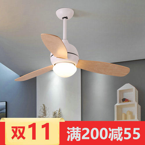 儿童风扇灯2021年新款卧室卡通吸顶男孩公主房间小客厅简约吊扇灯