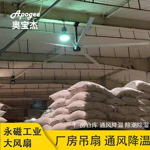 徐州7.3米工业大风扇厂家-推荐Apogee大功率风扇永磁无刷大吊扇