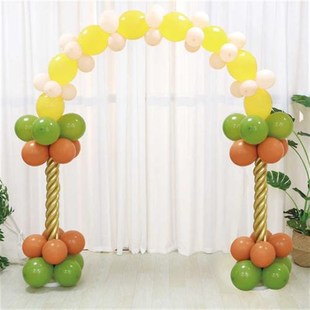 开学主题生日装饰小拱门气球支架立柱幼儿园学校运动会背景墙布置
