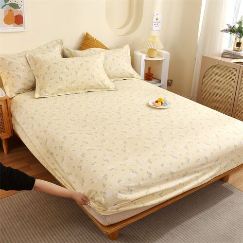 碎花纯棉床笠定做90/120/r135x190x180x200x220棕垫全棉床垫套床