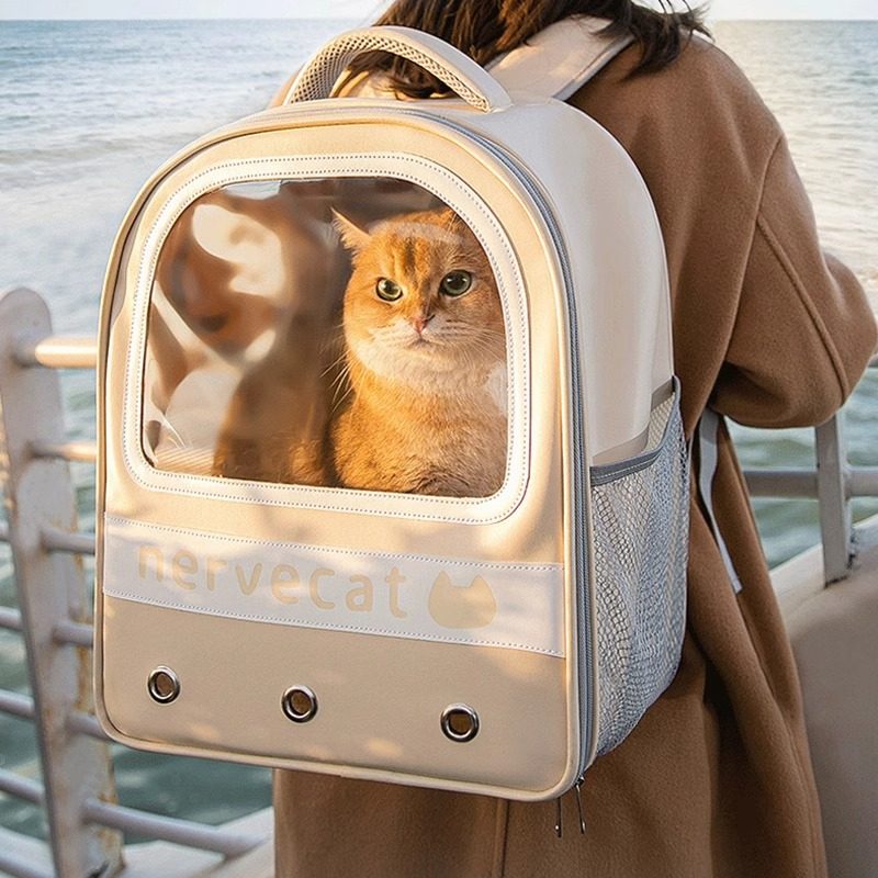 猫包便捷狗狗背包猫咪洗澡神器外出太空舱双肩猫书包宠物用品