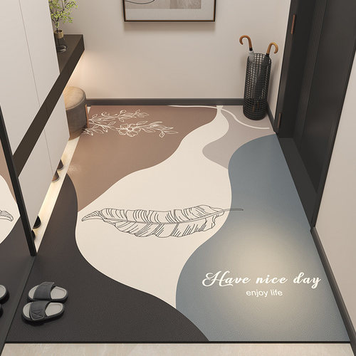 入户门地垫可擦免洗进门玄关脚垫家用高级地毯可裁剪耐脏防滑垫子