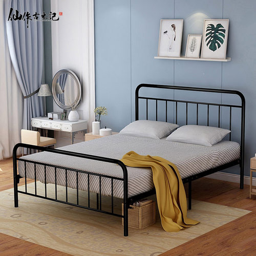 欧式铁艺床公主铁床单人双人床成人美式铁架床1.8简约现代1.5米