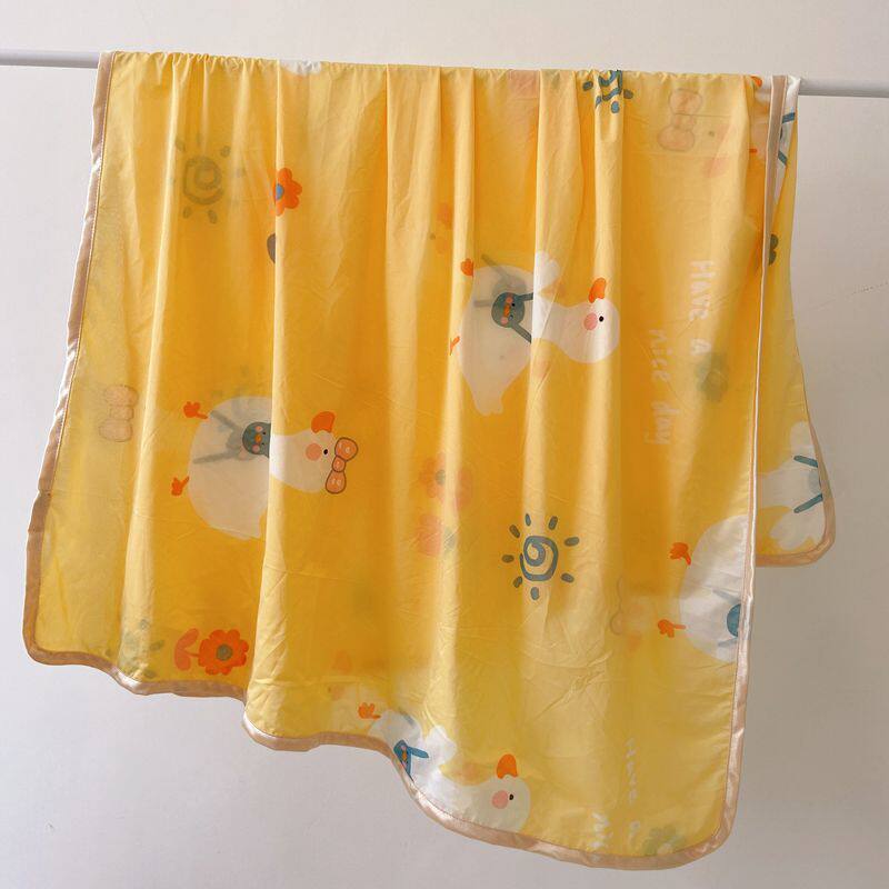 儿童幼儿园凉感丝j夏凉被冰丝空调被夏被婴儿宝宝午睡超薄盖小被