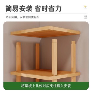 省空间 鞋 架家用门口迷你窄小鞋 子置物收纳架窄边鞋 柜入门窄高立式