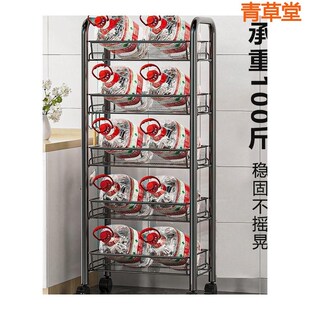 小推车置物架家用零食落地多层客厅收纳书架移动厨房果蔬菜篮架子